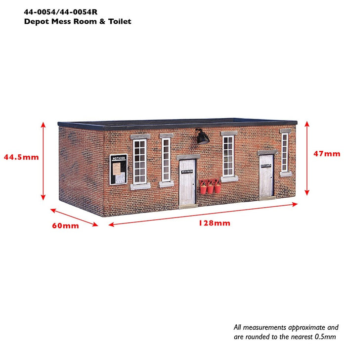 Bachmann Scenecraft [OO] 44-0054 Scenecraft Depot Mess Room and Toilet - White Doors