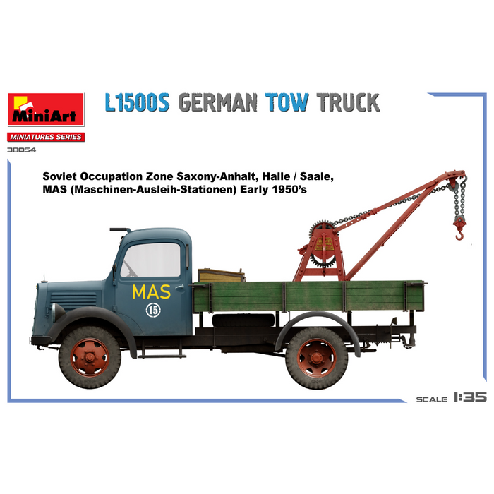 MiniArt 38054 1:35 L1500S GERMAN TOW TRUCK