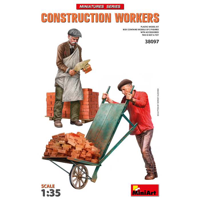 MiniArt 38097 1:35 Construction Workers with Accessories