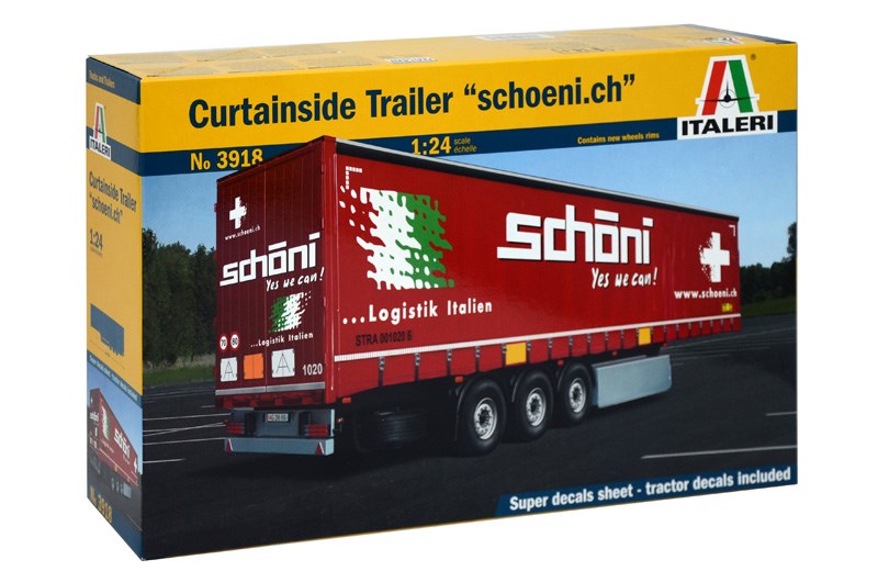 Italeri 3918 1:24 Curtainside Trailer "Schoeni.ch"