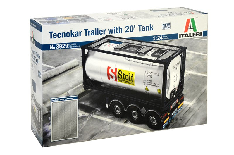 Italeri 3929 1:24 Tecknokar Trailer with 20' Tank