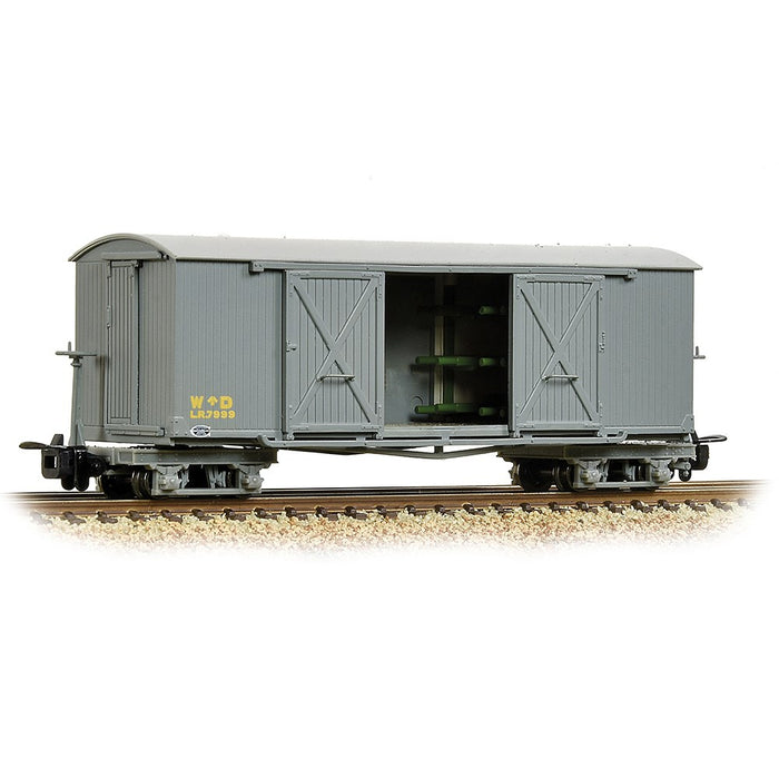 Bachmann Narrow Gauge 393-025A [OO-9] 1:76 Bogie Covered Ambulance Van - WD Grey