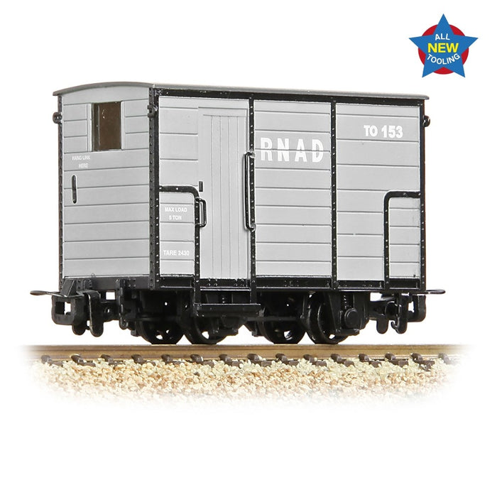 Narrow Gauge [OO-9] 393-100 RNAD Enclosed-End Brake Van in RNAD Grey