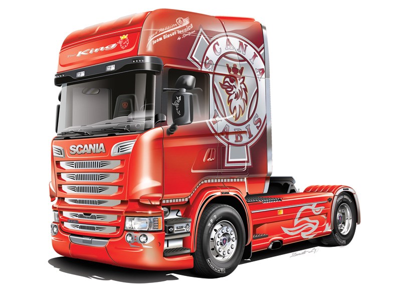 Italeri 3930 1:24 Scania R730 Streamline "Team Chimera"