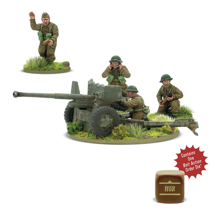 Bolt Action 3: British 6-pounder Anti-tank Gun (Plastic)