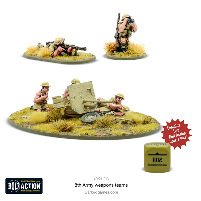 Bolt Action British 8th Army Weapons Teams