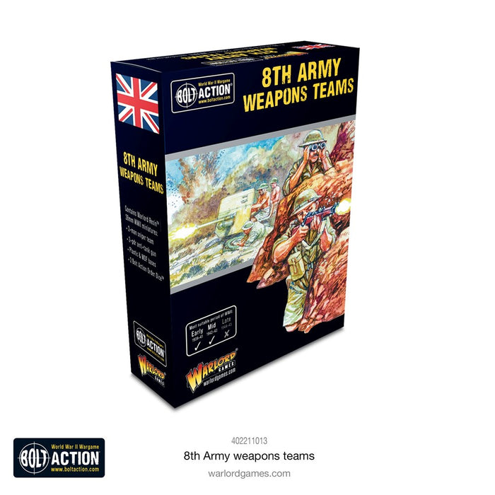Bolt Action British 8th Army Weapons Teams