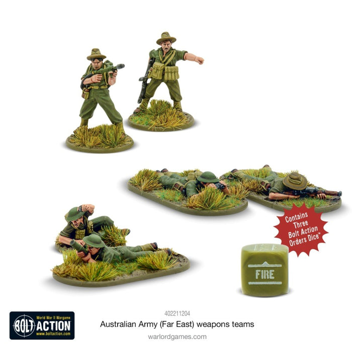 Bolt Action Australian Army (Far East) Weapons Teams
