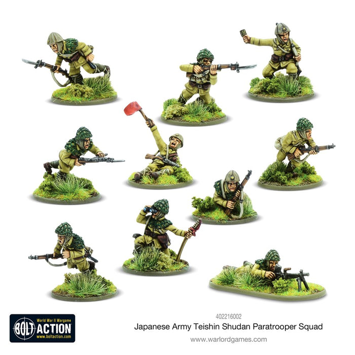 Bolt Action Japanese Army Teishin Shudan Paratrooper squad
