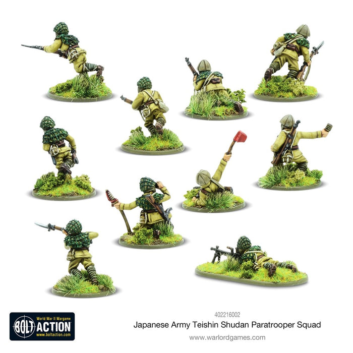 Bolt Action Japanese Army Teishin Shudan Paratrooper squad