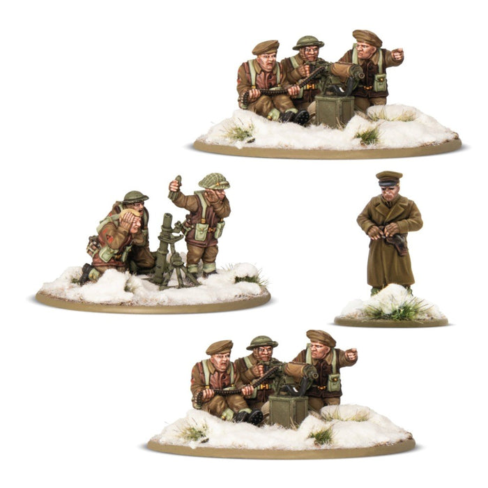 Bolt Action 3: British & Canadian infantry (winter) heavy weapons platoon