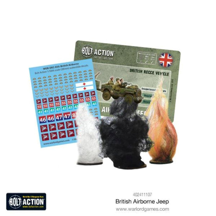 Bolt Action British Airborne Jeep & Trailer
