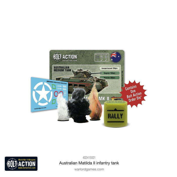 Bolt Action British Australian A12 Matilda II Infantry Tank