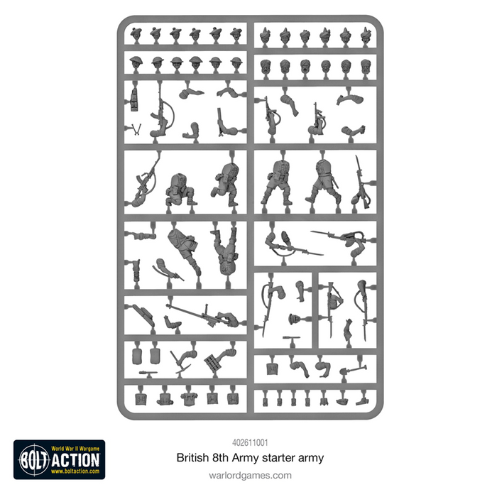 Bolt Action Desert Rats British 8th Army Starter Army