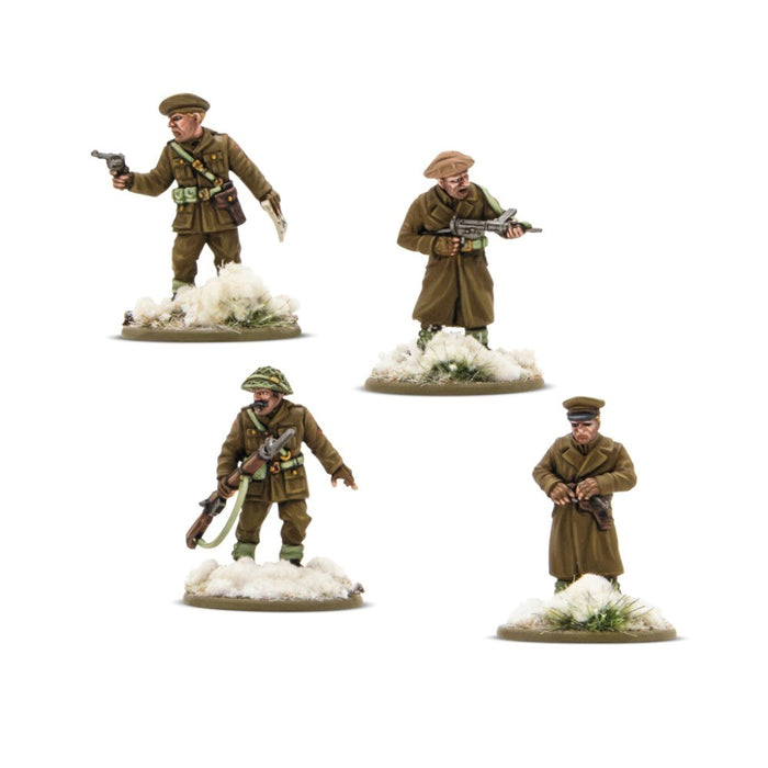 Bolt Action 3: British & Canadian infantry (winter) platoon commanders