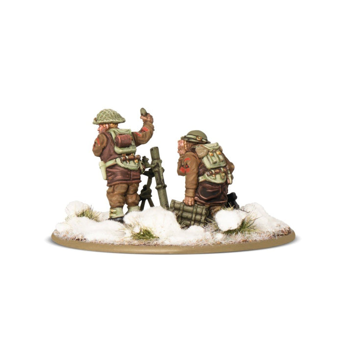 Bolt Action 3: British & Canadian infantry (winter) medium mortar team