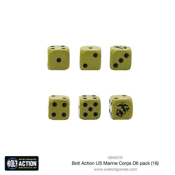 Bolt Action US Marine Corps D6 Dice