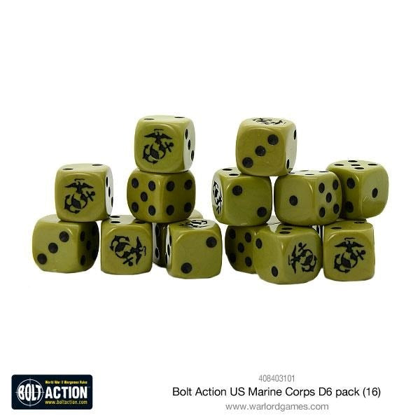 Bolt Action US Marine Corps D6 Dice