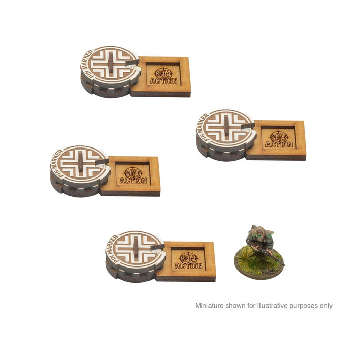 Bolt Action 3: German Unit Pin Markers (MDF)