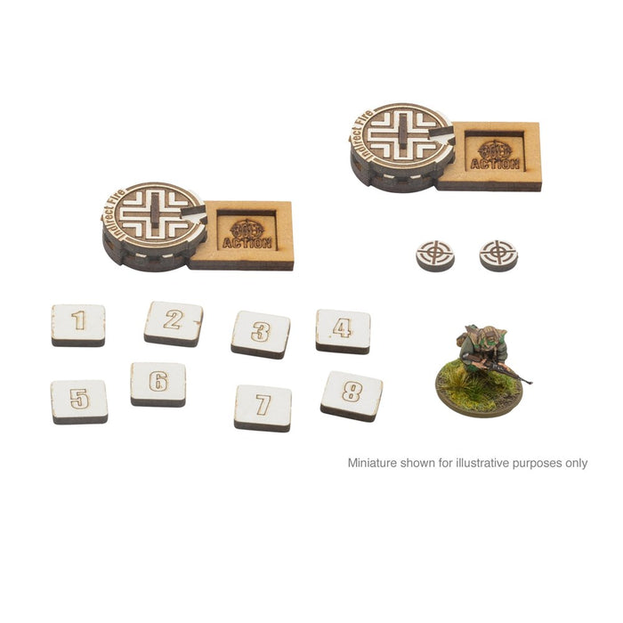 Bolt Action 3: German Artillery Zeroing In Markers (MDF)