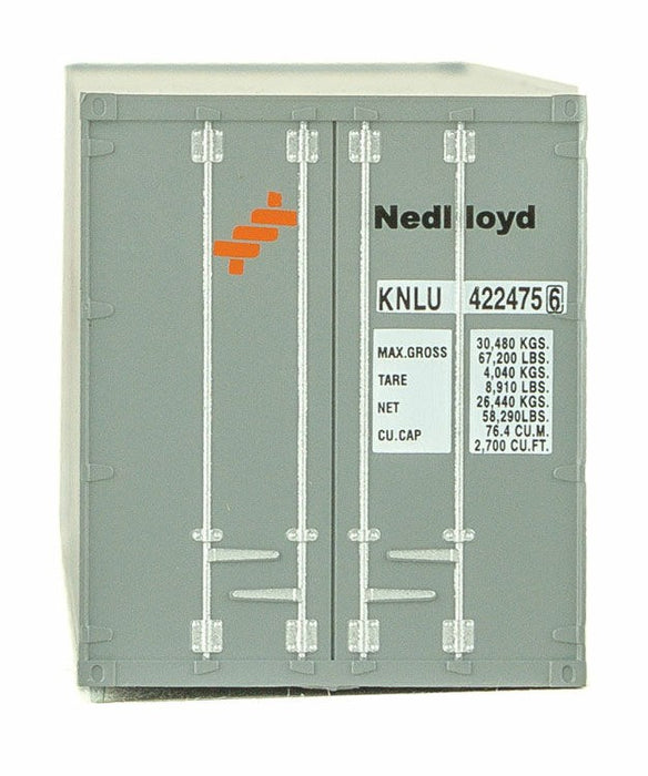 Walthers SceneMaster 949-8219 HO 40' Hi-Cube Corrugated-Side Container - Nedlloyd