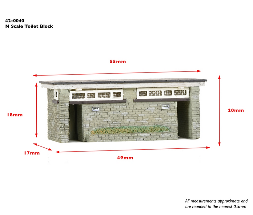 Graham Farish [N] 42-0040 Scenecraft Toilet Block