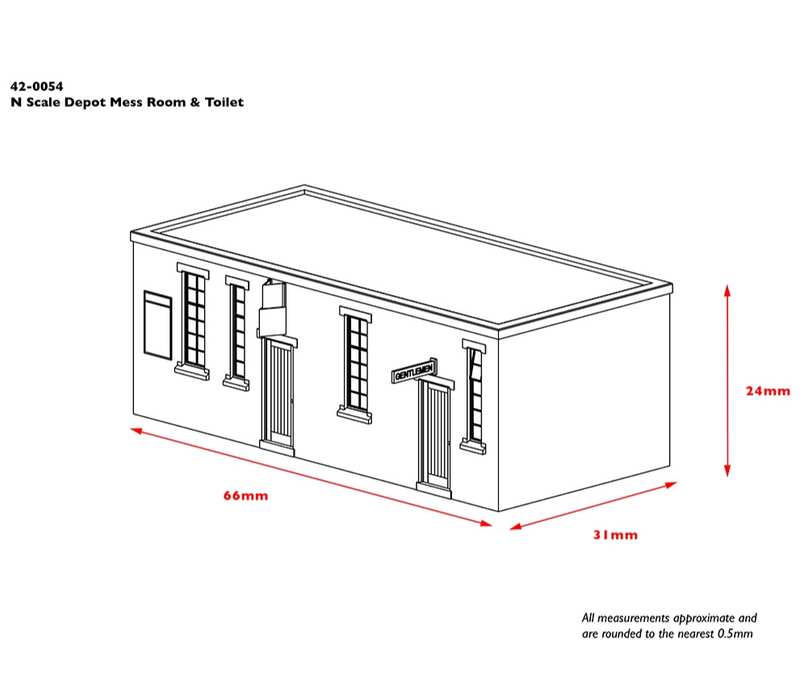 Graham Farish [N] 42-0054 Scenecraft Depot Mess Room and Toilet