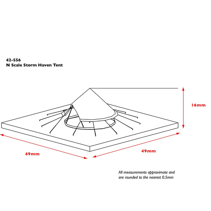 Scenecraft 42-556 [N] 1:148 Storm Haven Tent