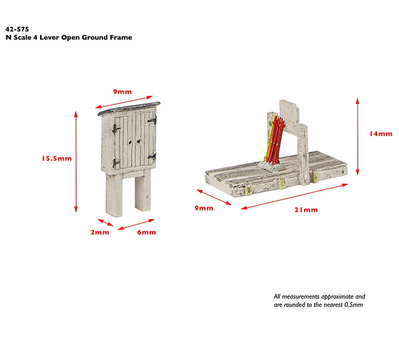 Graham Farish [N] 42-575 Scenecraft 4 Lever Open Ground Frame