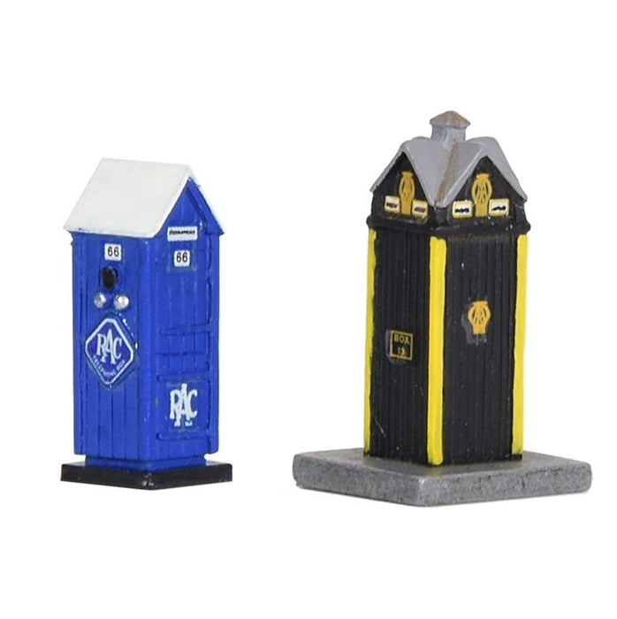 Graham Farish [N] 42-585 Scenecraft Roadside Rescue Phone Boxes