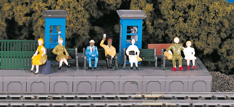 Bachmann USA 42342 [HO] Sitting Passengers (6 pcs)