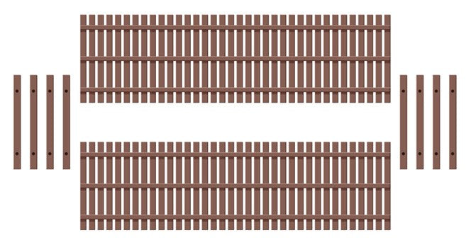 Ratio 437 OO Modern Style Wooden Fencing