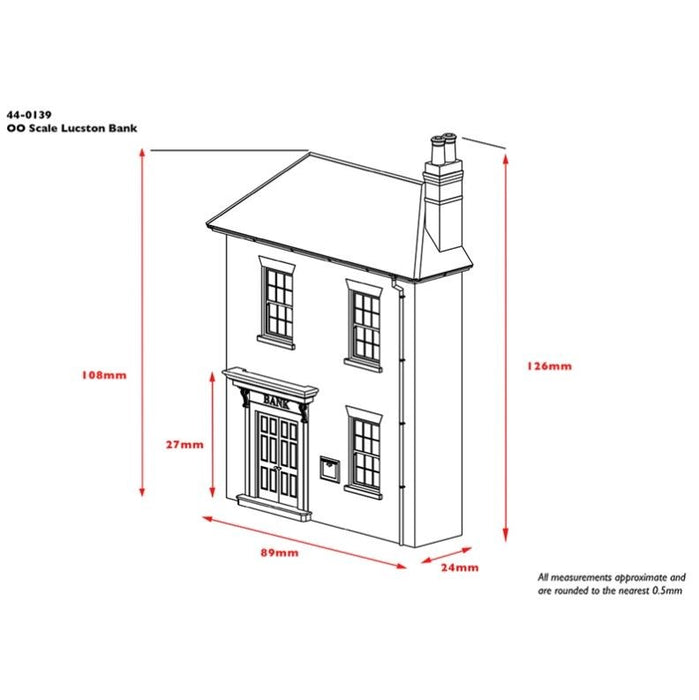 Branchline [OO] 44-0139 Scenecraft Low Relief Lucston Bank