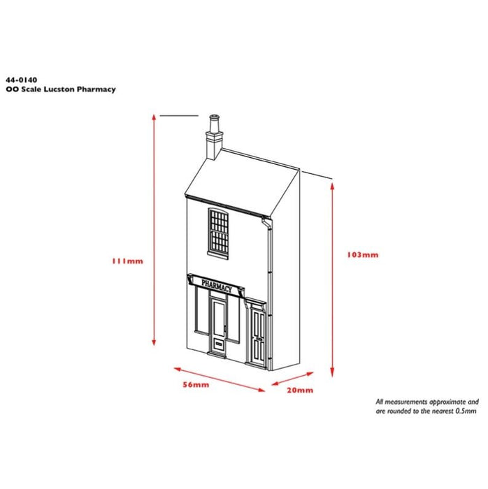Branchline [OO] 44-0140 Scenecraft Low Relief Lucston Pharmancy