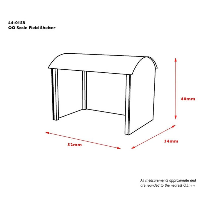 Branchline [OO] 44-0158 Scenecraft Field Shelter