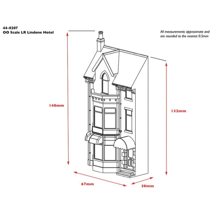 Branchline [OO] 44-0207 Scenecraft Low Relief Lindene Hotel