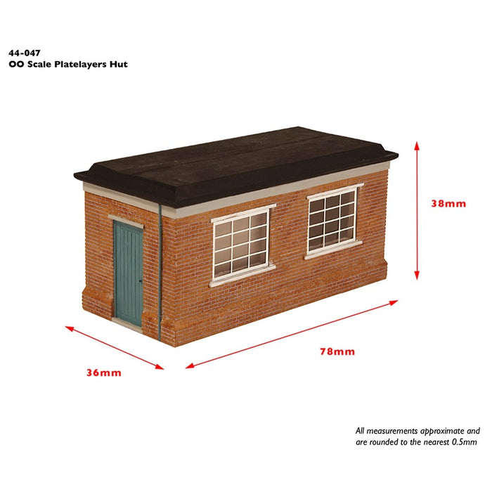 Branchline [OO] 44-047 Scenecraft Brick Platelayers Hut