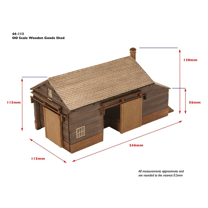 Branchline [OO] 44-113 Scenecraft Wooden Goods Shed