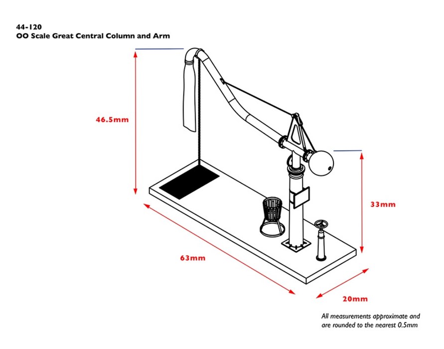 Branchline (OO) 44-120 Great Central Water Column and Arm