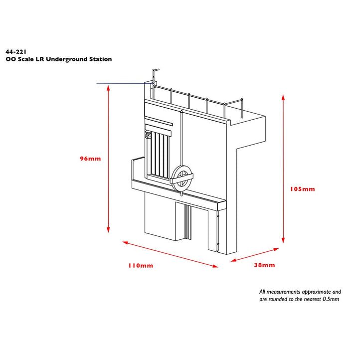 Branchline [OO] 44-221 Scenecraft Low Relief Underground Station