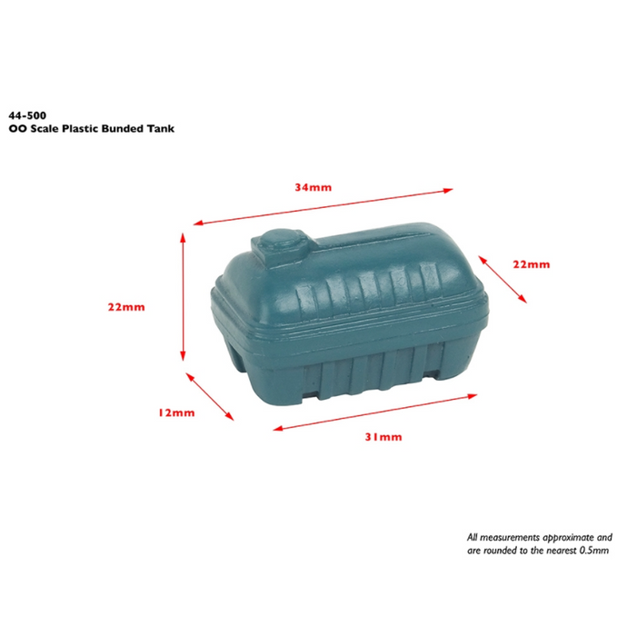 Branchline [OO] 44-500 Scenecraft Plastic Bunded Tank (Pack of 2)
