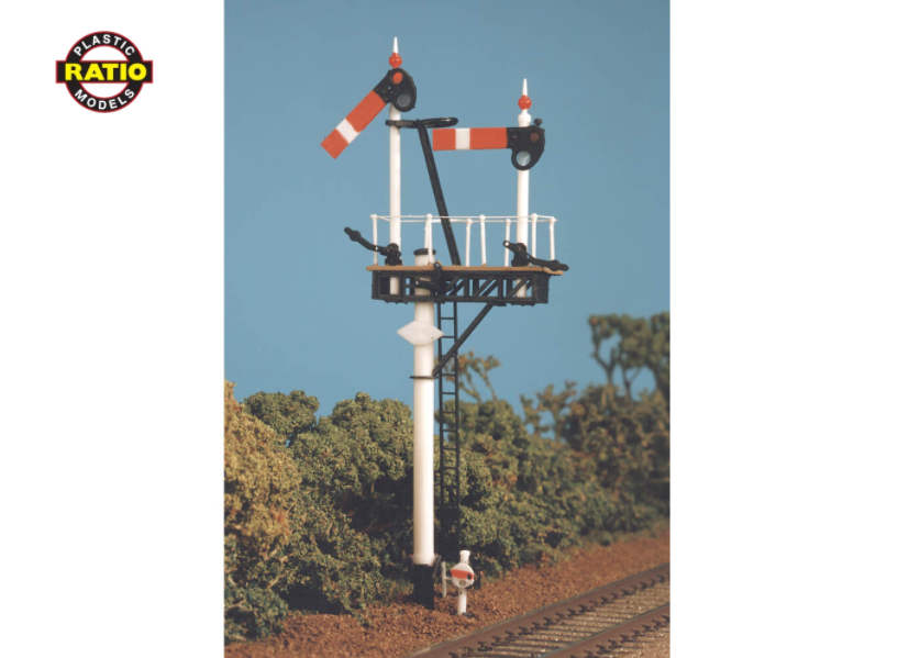 Ratio 468 OO GWR Round Post Bracket Signal