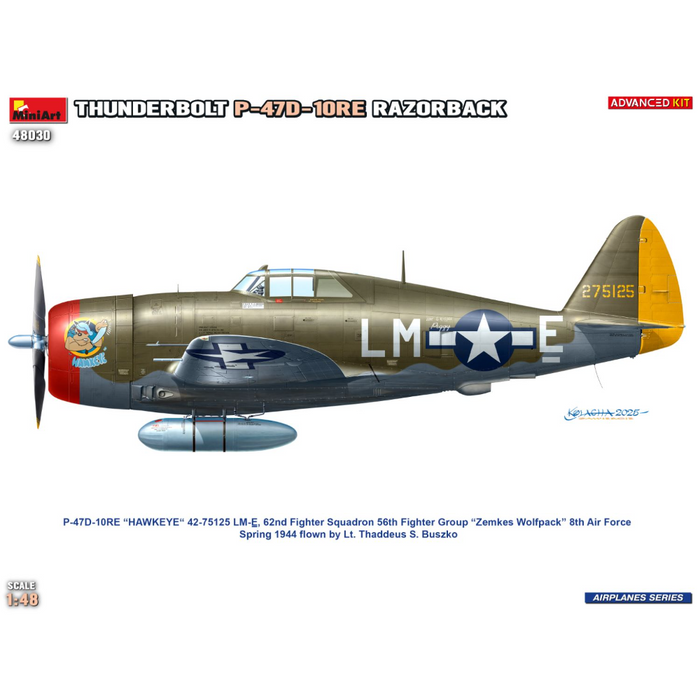 MiniArt 48030 1:48 Thunderbolt P-47D-10RE Razorback. Advanced Kit