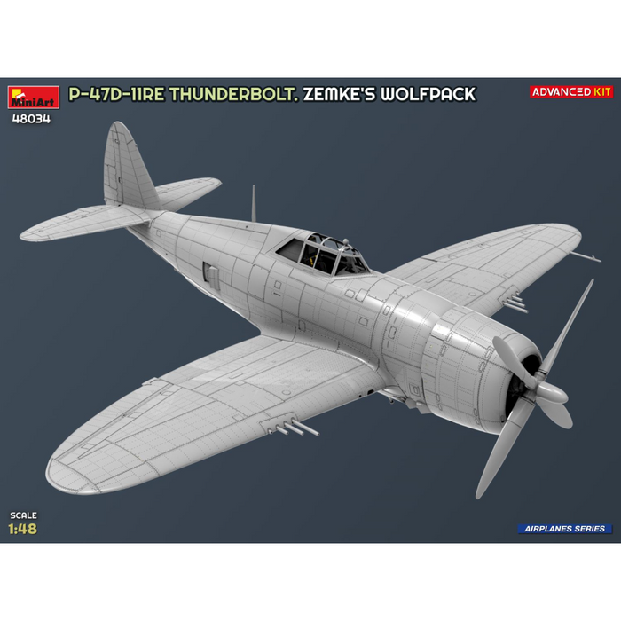 MiniArt 48034 1:48 P-47D-11RE Thunderbolt. Zemke's Wolfpack. Advanced Kit