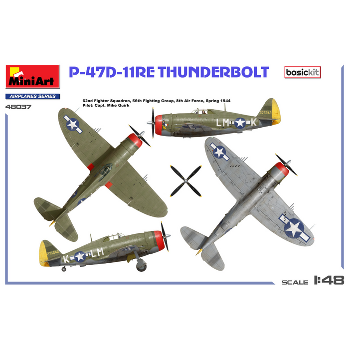 MiniArt 48037 1:48 P-47D-11RE Thunderbolt. Basic Kit