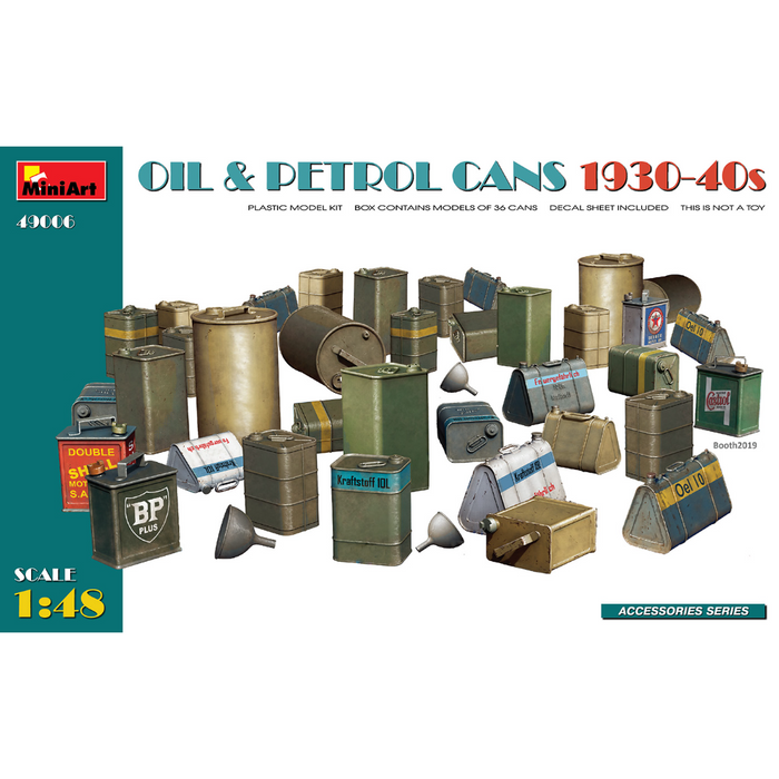 MiniArt 49006 1:48 Oil & Petrol Cans 1930-40s