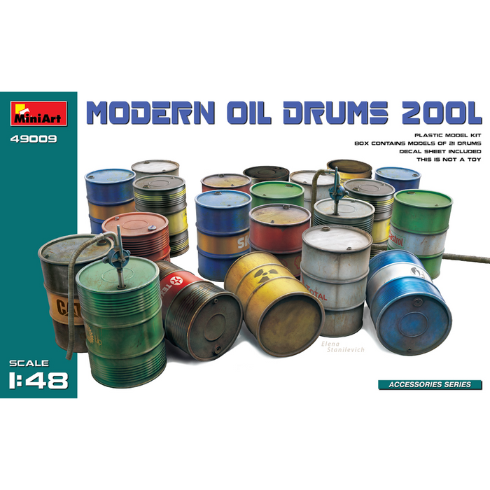 MiniArt 49009 1:48 Modern Oil Drums (200l)