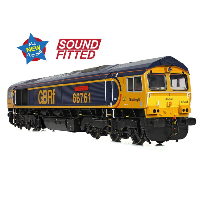 Bachmann Branchline 50-003SF [OO] 1:76 Class 66/7 66761 'Wensleydale Railway Association' GBRf Europorte (Sound Fitted)