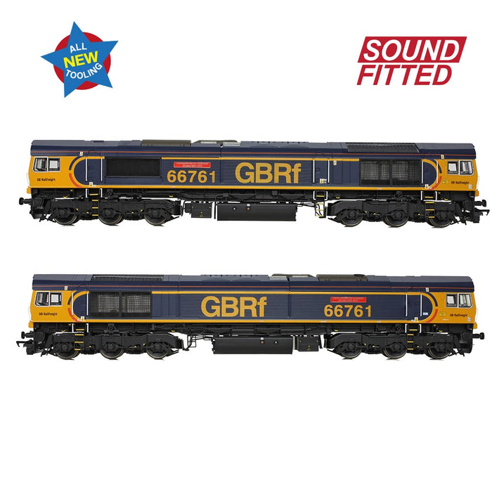 Bachmann Branchline 50-003SF [OO] 1:76 Class 66/7 66761 'Wensleydale Railway Association' GBRf Europorte (Sound Fitted)