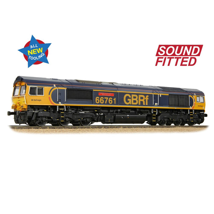 Bachmann Branchline 50-003SF [OO] 1:76 Class 66/7 66761 'Wensleydale Railway Association' GBRf Europorte (Sound Fitted)